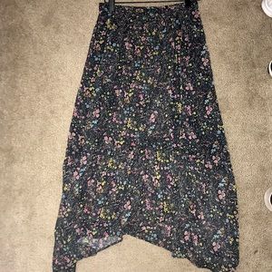 AE Floral Midi Skirt